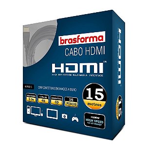 Cabo HDMI 15 Metros 2.0 4K 3D 1080P