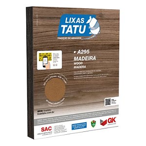 Lixa para madeira tatu 50 folhas- A295