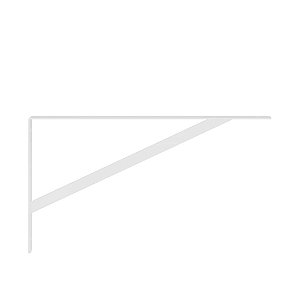 Suporte Mão Francesa Leve 37cm até 50kg Branco - Brasforma