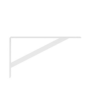 Suporte Mão Francesa Leve 27cm até 50kg Branco - Brasforma