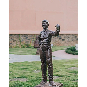 Escultura Jockey