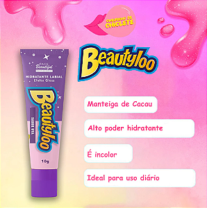 Hidratante Labial Efeito Gloss Uva - Beautyloo