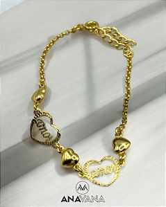 Pulseira Coração Amor