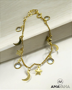 Pulseira Estrela e Zircônia