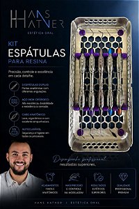 KIT ESPÁTULAS PARA RESINA ESMERALDA DLC ( 05 UN ) - HANS HATNER - ICE
