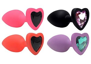 Plug Anal Silicone Coração