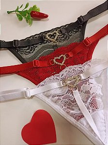 CALCINHA CORAÇÃO STRASS
