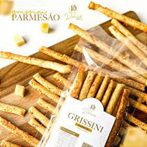 Grissini com Queijo Parmesão Estilo Caseiro – Pacote 100g