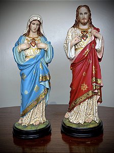 Par Sagrado Coração de Jesus e Imaculado Coração de Maria