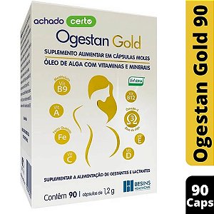 Ogestan Gold Suplemento Para Gestantes E Lactante 30 Cáps