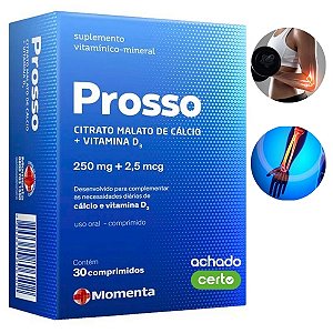 Prosso Vitamina Citrato Malato De Calcio+vitaminad Com 30comp