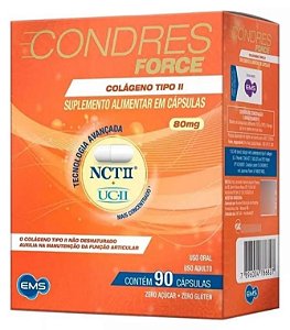 Condres Force Colageno Tipo Ii Suplemento Alimentar 90caps
