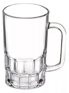 Caneca de Chopp JADE 355Ml Vidro Resistente 12 Unds