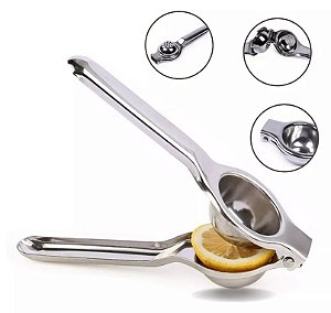 Espremedor De Limão Grande 20cm Aço Inox Premium