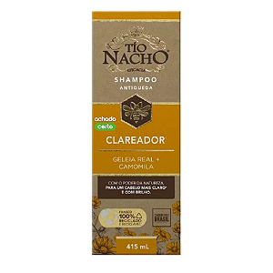 Tio Nacho Shampoo Clareador Atiqueda Geleia Real 415ml