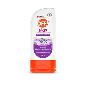 Off Kids Cheirinho Gostoso Repelente Loção Hidratante 200ml