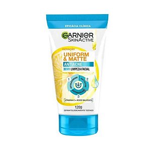 Garnier Skinactive Uniform & Matte Antiacne Facial 120g
