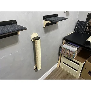 Arranhador Parede Gato Sisal Poste Brinquedo Pet
