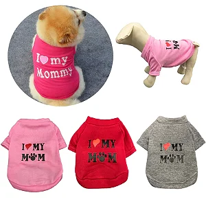 Roupa Roupinha para Pet Blusa com Manga Pequeno/Médio/Grande Porte