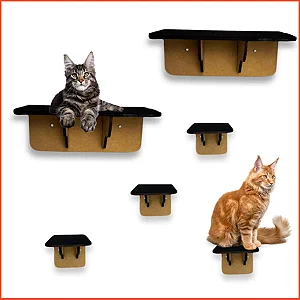 Prateleira Com Degraus Para Gatos