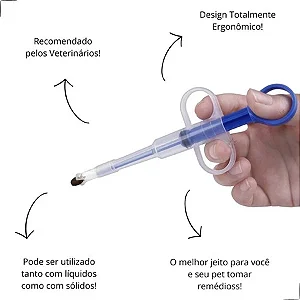 Seringa Aplicadora De Comprimidos Remédios Para Gatos E Cães