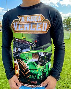 Camiseta Manga Longa com Proteção UV 50+ John Deere