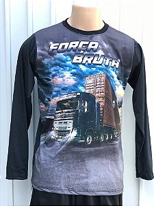 Camiseta Manga Longa com Proteção UV 50+ Força Bruta