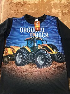 Camiseta Manga Longa com Proteção UV 50+ Orgulho da Roça