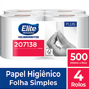 PAPEL HIG EM ROLO PLUS FS 4X500 MT - 207138 207138