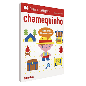 CHAMEQUINHO 120 GRS 210X297MM BCO 50 FLS CEQ120CA4