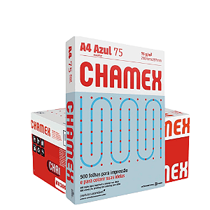 CHAMEX COLOR 75 GRS 210X297MM AZ 10 UND
