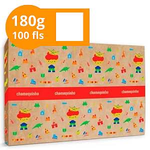 CHAMEQUINHO 180 GRS CARTOLINA 50X66MM BCO 100 FLS