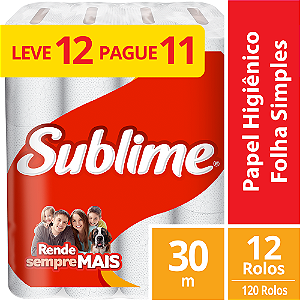 PAPEL HIG SUBLIME FS 30M 201545 PCT 10X12R