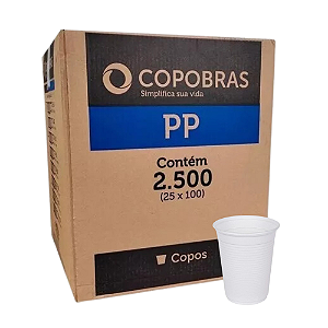COPO PLASTICO 200 ML - COPOBRAS PP CX 2500X1 CF-200