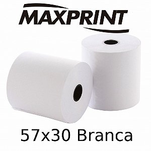 Bobina p/Calculadora 57mmX30m Branca 451265 MAXPRINT