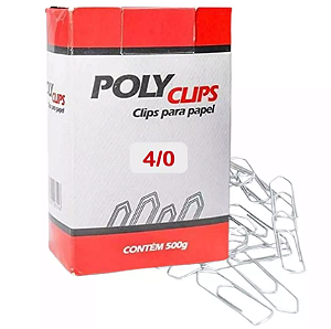 Clips Galvanizado 4/0 C/50un POLYCLIPS Pct C/25cx