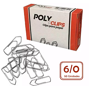 Clips Galvanizado 6/0 C/50un POLYCLIPS Pct C/25cx
