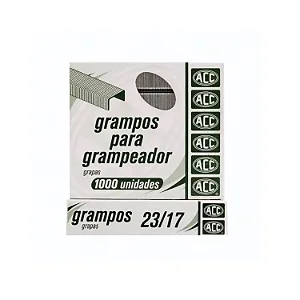 Grampos ACC 23/17 Galvanizado C/1000und C/5 CX