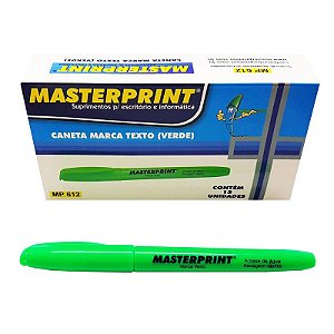 Marca Texto MASTERPRINT MP612 VD C/12und