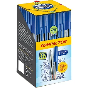 Caneta Esferografica COMPACTOR 0,7 AZ C/50und