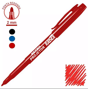 Marcador Permanente CANETTAO GRANDE 8x4mm RADEX 140 VM