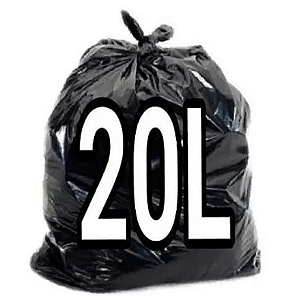 SACO P/LIXO PRETO  20 L 38X58 LEVE - BRASLIXO 20L07PR