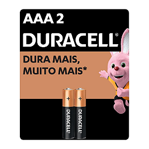 Pilha DURACELL Alcalina AAA C/2und (palito)