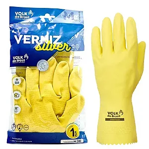 LUVA FORRADA AMARELO VERNIZ TM M VOLK 17614