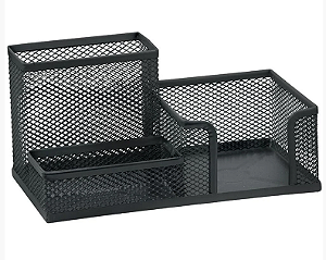 Organizador de Mesa PT Metal Aramado Telado C/3 div BRW 146298