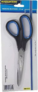 Tesoura Multiuso 21cm Cabo Emborrachado Color MASTERPRINT MP511