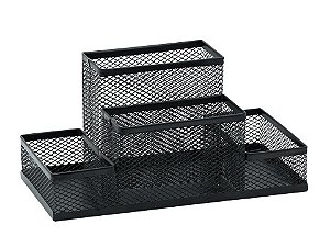 Organizador Aramado Telado Ilha c/4 Div PT - BRW OR5161