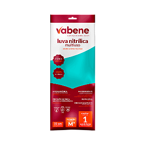 LUVA MULT NITRILICA M VERDE 1737 - VABENE 1737