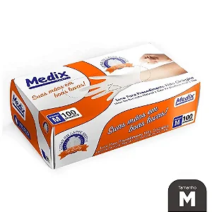 LUVA LATEX DESC S/PO - MEDIX TAM M