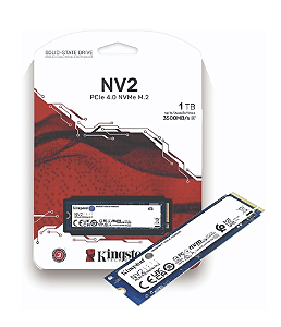 SSD Kingston NV2 1TB NVMe M.2 2280 PCIe 4.0 3500 MB/s e 2100 MB/s - SNV2S/1000G